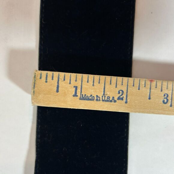 Banana Republic Deep Blue Velvet Wide Width Belt 43.5" Whimsigoth Renaissance - Picture 8 of 13